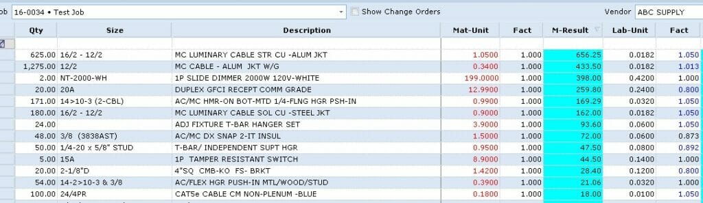 Saving Manually Entered Pricing to a Vendor | Conest Software Systems