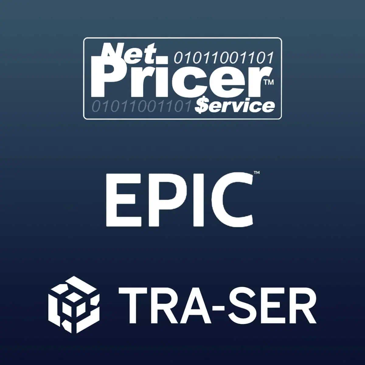 NetPricer Service and EPIC TRA-SER Logos NetPricer Service, EPIC, and TRA-SER logos for electrical estimating software.