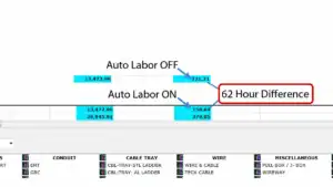 IntelliBid Automatic Labor Factoring Screenshot